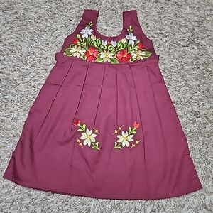 Girls Handmade Embroidery Girls Dress Sz 2